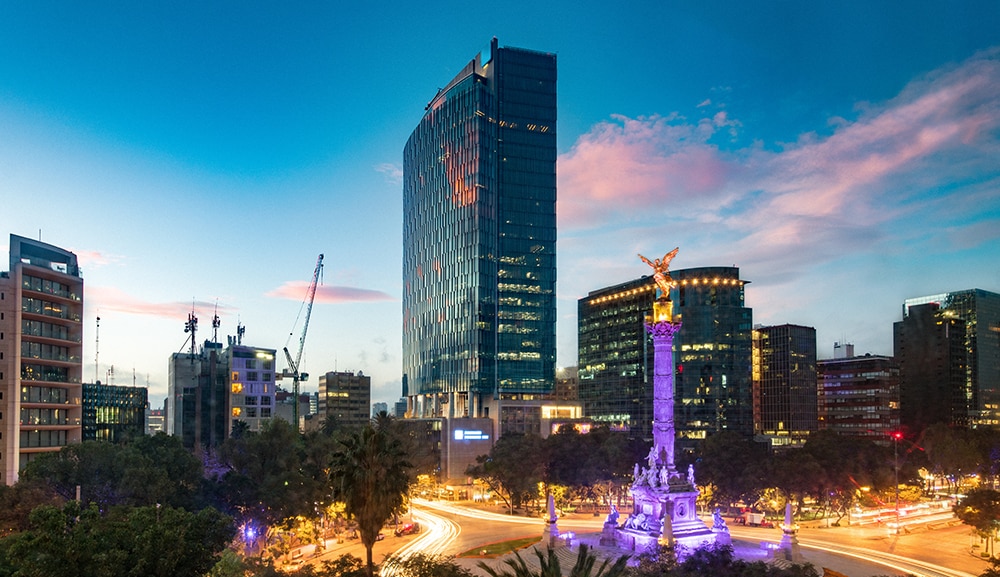 Downtown Mexico City, Mexico.